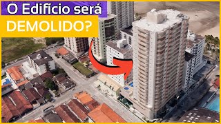 O edificio de Praia Grande será demolido [upl. by Swec]