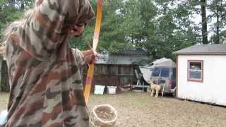 My Primitive 45lb Osage Orange Flatbow [upl. by Adli]