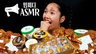 SUB장인한과amp아이스킘🍨 쫀득쫀득 치아조심 없어서못사는 약과 Korean dessert Yakgwa MUKBANG ASMR [upl. by Maryjane]