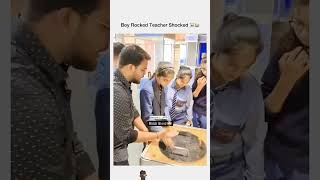 Boy rock teacher shock😂😂 shorts​ funny​ comedy​ memes​ funnymemes​ trending​ foryou​ reels​ [upl. by Balas]