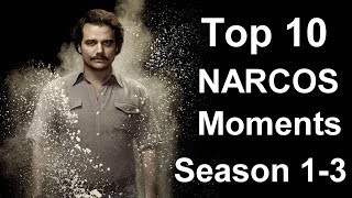 Top 10 Narcos Moments Season 1  3 [upl. by Eatnoed987]