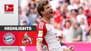 Müller amp Co With Deserved Win  FC Bayern München  1 FC Köln 20  Highlights  Matchday 29 [upl. by Naed31]