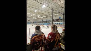 Guildford Flames faceoff The Nottingham Panthers puk drop Ice Hockey  Ray Ban Meta [upl. by Pliske166]