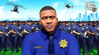 Franklin Joins THE HEAVY POLICE FORCE in GTA 5  Lovely Gaming [upl. by Nioe446]