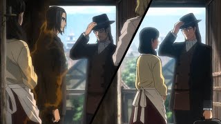 Scene Comparison  Grisha Promises Eren To Show Basement  Mappa VS Wit  Episode 1 VS Episode 79 [upl. by Aser]