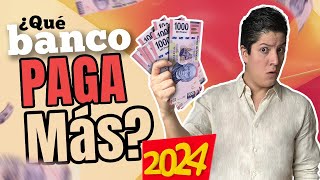 ¿Qué banco paga MÁS en este 2024 [upl. by Leihcey]