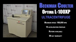 Beckman Coulter Optima L100XP ultracentrifuge 1267E CENTRI [upl. by Damarra]