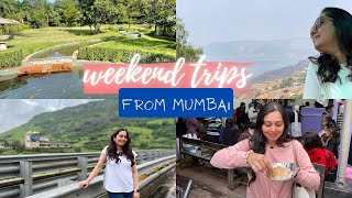 BEST WEEKEND Getaways near MUMBAI  food tour Staycations amp Budget trips maharashtratourism [upl. by Gean]