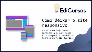 Aula 17  Como deixar o site responsivo [upl. by Asek]