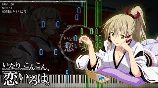 『Playable MIDI  Synthesia Visual』 Inari Konkon Koi Iroha  Natsu Matsuri Yume Hanabi [upl. by Barling]