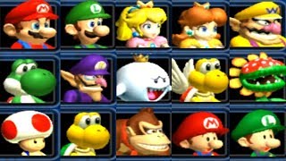 Mario Kart Double Dash  All Characters [upl. by Ettenal91]