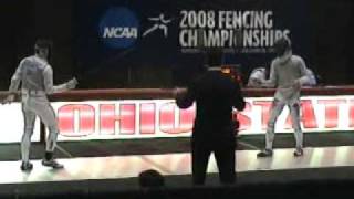 NCAA Mens Foil Gold Medal Bout Horanyi v Berkowsky 1 [upl. by Stickney350]