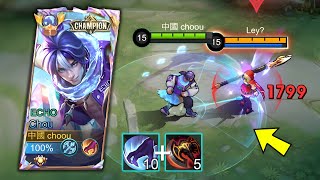 NEW BUILD CHOU HYPER   WTF DAMAGE bye exp chou  Mobile Legends [upl. by Einnol]