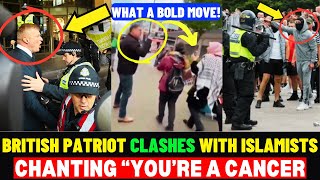 What A Courageous Move British Patriot CONFRONT Islamist In London [upl. by Aisatsana334]