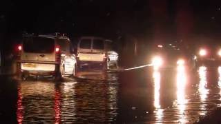 Flooding down Lower Way Thatcham Berkshire [upl. by Hafler]