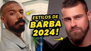 BARBA 2024 4 Estilos de Barba que estão EM ALTA pro VISUAL do HOMEM  Glow Up Masculino [upl. by Enajyram957]