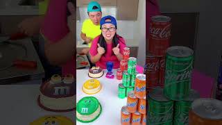 MampMs cake vs soda ice cream challenge 🍨 funny shorts [upl. by Ruggiero]