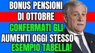 Pensioni di Ottobre Aumenti Confermati e Nuovi Importi per Ogni Fascia [upl. by Mureil]