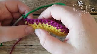 Crochet Waistcoat Stitch Left Handed [upl. by Oirretna582]