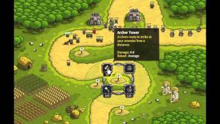 Kingdom Rush  Walkthrough  Stage Two  Farm Lands  Iron Challenge [upl. by Terencio310]