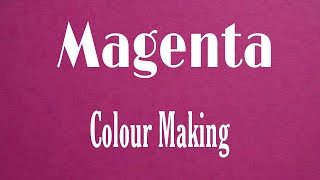 How To Make Magenta Colour  Acrylic Colour Mixing  Colour Making  Acrylic Mixing Colour [upl. by Burkhart]