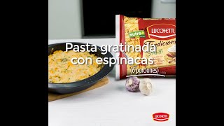 ¿Cómo preparar una pasta gratinada con espinaca [upl. by Ratcliff464]