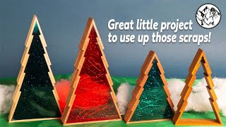 Woodworking Wood and Resin Christmas Tree [upl. by Ahseem]