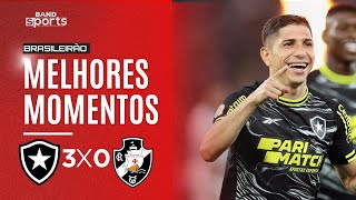 BOTAFOGO 3X0 VASCO  MELHORES MOMENTOS BRASILEIRÃO [upl. by Sallee]