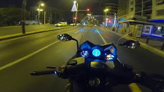 KYMCO AK550 BRAKING TEST ABS [upl. by Aihsened397]