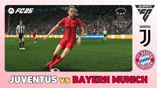 JUVENTUS vs BAYERN MUNICH  UEFA Womens Champions League 202425  EA SPORTS FC 202425 [upl. by Pembrook]