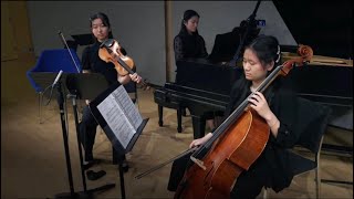 Ravel Piano Trio mvt 1 51124 [upl. by Orlantha]