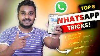 8 useful WhatsApp Tricks amp New Features in 2024 [upl. by Vtarj]