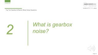 What is gearbox noise [upl. by Lednahc793]