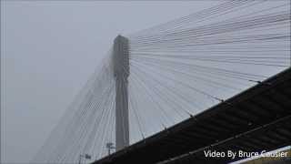 Port Mann Bridge With Ice And Snow On The Cables [upl. by Ern76]