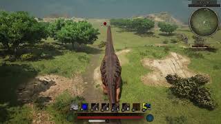 Path of Titans Argentinosaurus Forgets his Headbutt [upl. by Norab]