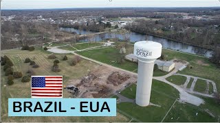 NOSSO DIA NO BRAZIL DOS ESTADOS UNIDOS AMERICA  PARQUE HISTORICA BRAZIL E A CIDADE VISTA DE CIMA [upl. by Rechaba]