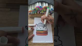 ASMR Coloring Pages Satisfying and Relaxing Marker Art 10 [upl. by Leiru]