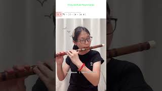 Double TonguingFlutter TonguingHorse whinny E Key Dizi Flute Number Notation Video diziflute [upl. by Hamforrd]