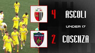 Highlights Under 17  AscoliCosenza 42  Ascoli Calcio [upl. by Nnyletak]