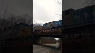 112224 CSX M427 in Oxford MA💜 [upl. by Otnas]