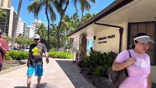 Waikiki beach walk 4th of July weekend 2024 [upl. by Atelokin]