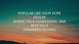 Lyric Video Whoopty Freestyle Nyashinski [upl. by Drapehs57]