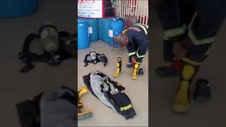 Demonstration of Donning and Doffing of the PPE and Breathing Apparatus [upl. by Cicero27]