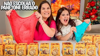 FIZEMOS SLIME COM OS PANETONES DE NATAL [upl. by Sitruk]