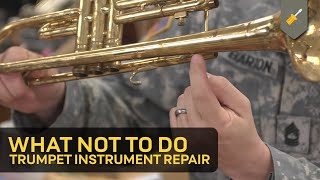 What Not To Do Trumpet Instrument Repair [upl. by Cannon721]