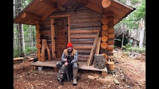 Remote Off Grid Log Cabin Western Newfoundland Canada [upl. by Longley717]