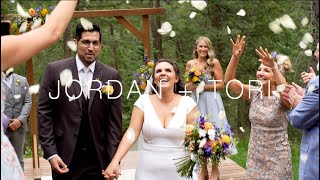 Jordan  Toris Summer Wedding at Juniper Mountain House in Evergreen Colorado [upl. by Aihsenak]