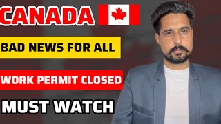 Canada Closed work permit for International Students  Canada work permit  Canada Visa Updates 2024 [upl. by Eelyk880]