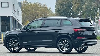 Skoda NEW Kodiaq 2022 Sportline in 4K Black Magic Metal 20 Inch Vega Walk around amp detail inside [upl. by Rhodia294]