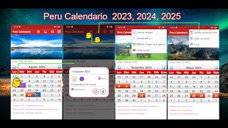 Peru Calendario 2023 2024 2025 [upl. by Nais]